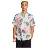 Revolution Srajce s kratkimi rokavi Cuban Shirt 3249 - Off White Bela Cene
