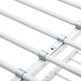 vidaXL Okvir za krevet na kat bijeli metalni 140 x 200 / 90 x 200 cm | shoptok.hr