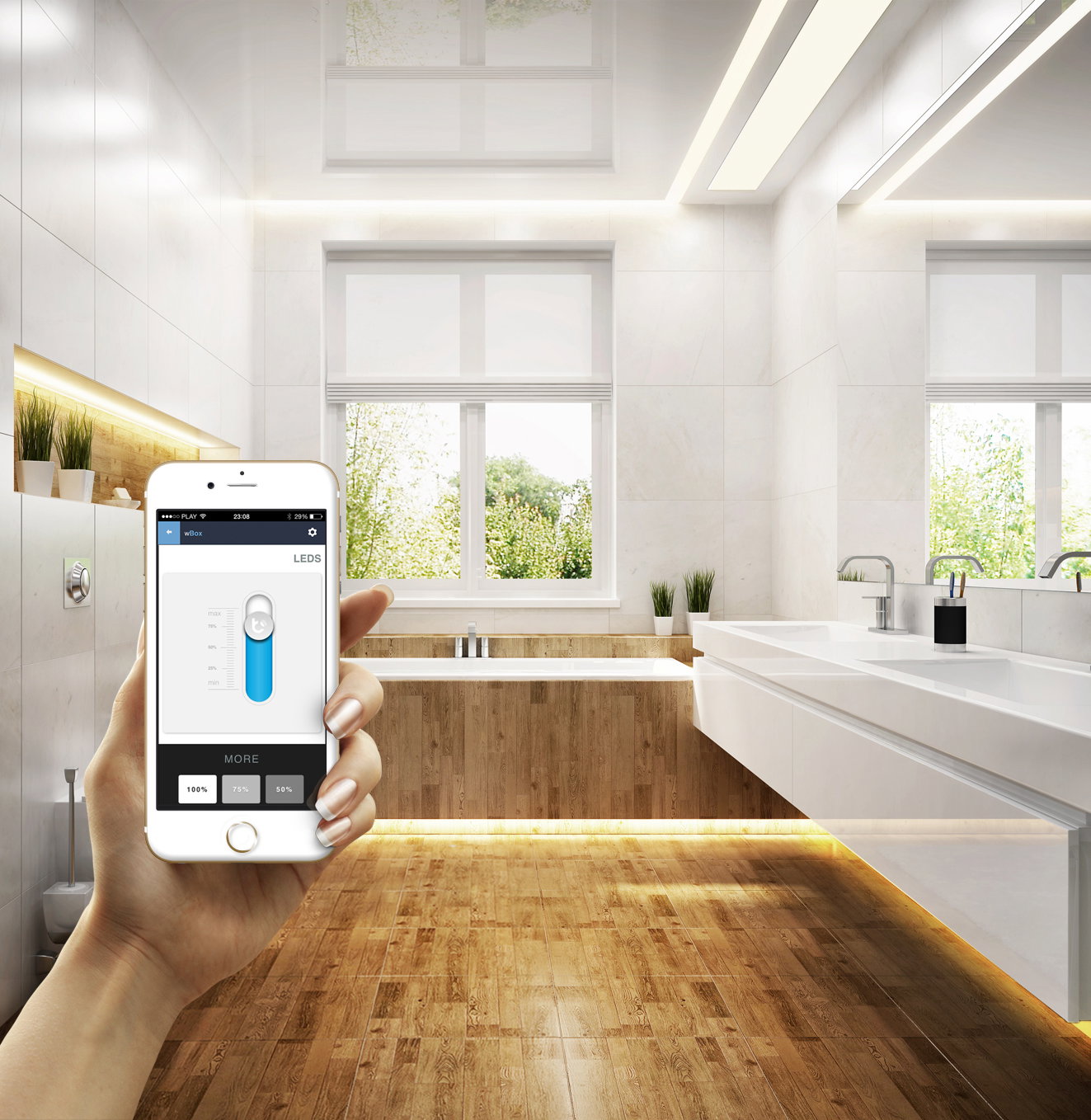 BLEBOX wLightBoxS v2 - μWiFi modul za upravljanje enobarvnih LED trakov, žarnic | Shoptok.si