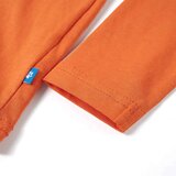  Dječja majica s dugim rukavima tamnonarančasta 104 | shoptok.hr