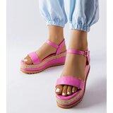 Gemre Pink wedge sandals Access | Shoptok.si