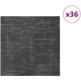  Tepih pločica Sivi ugljen 50 x 50 cm 36 pcs PP i bitumen | shoptok.hr