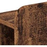  Okvir kreveta s pohranom s uzglavljem Staro drvo 120 x 200 cm | shoptok.hr