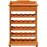  Stalak za vino Smeđa 58 x 28 x 90 cm Čvrsto borovo drvo | shoptok.hr
