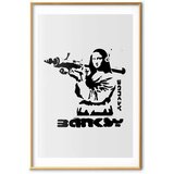  Plakat - Mona Lisa with a Bazooka 40x60 Zlatni okvir s margom | shoptok.hr