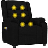 vidaXL Električna masažna fotelja od tkanine crna | shoptok.hr