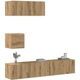 Maison Chic TV omarice - TV enot 4-delna stenski artisan hrast inženirski les, (21699850) | Shoptok.si