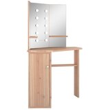  Kutni toaletni stolić LED boja hrasta 111 x 54 x 141,5 cm | shoptok.hr
