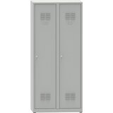  Garderobna omara, VxŠxG 1800 x 600 x 500 mm, 2 predelka, svetlo sive barve Cene
