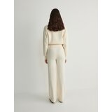 Reserved - Hlače s mješavinom vune - krem | shoptok.hr