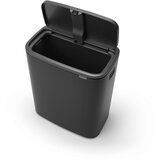 Brabantia Mat črn jeklen koš za smeti na dotik 60 l Bo Touch Bin – | Shoptok.si