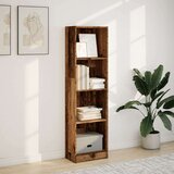 vidaXL Knjižna omara starinski les 40x24x143 cm inženirski les | Shoptok.si