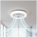  LED prigušiva plafonsko svetlo sa ventilatorom VENTELUX LED/24W/230V srebrno + daljinski upravljač | Eponuda.com