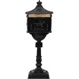 Stojeći sandučić Crna 42,5 x 29,5 x 117 cm Liveni aluminij | Eponuda.ba