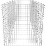  Gabionska sadilica čelična 180 x 90 x 100 cm srebrna | shoptok.hr