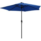  Vrtni suncobran LED s aluminijskim stupom 270 cm azurnoplavi | shoptok.hr