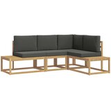  Set vanjskih sofa 3 Komad Bijela i antracit Poliester | Eponuda.com