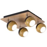 Rabalux arthur spot, hrast/crna, GU10 4X 35W | Eponuda.com