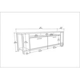 HANNAH HOME TV komoda Omar, 160x50.8x35 cm, Hrast-Crna | Eponuda.ba