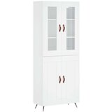 vidaXL Visoka komoda bijela 69 5x34x180 cm konstruirano drvo | shoptok.hr