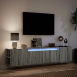  Zidni TV ormarić s LED svjetlima siva boja hrasta 180x31x39,5cm | shoptok.hr