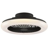 Brilliant LED prigušiva stropna svetiljka sa ventilatorom MONTERO LED/20W/230V crna + daljinski upravljač | Eponuda.com