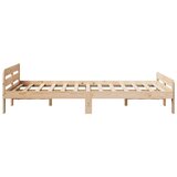 vidaXL Okvir kreveta bez madraca 120 x 190 cm od masivne borovine | shoptok.hr