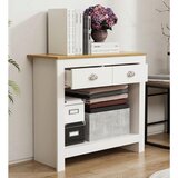 MID.YOU Komoda Balusa S, Bela, Barva Hrasta | Shoptok.si