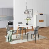 Livetastic JEDILNA MIZA, masivno les kavčukovca bela | Shoptok.si
