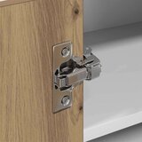 vidaXL Viseča omarica Riga Artisan hrast in bela 57 x 57 x 40 cm | Shoptok.si