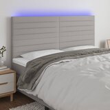 LED uzglavlje svjetlosivo 160x5x118/128 cm od tkanine | shoptok.hr