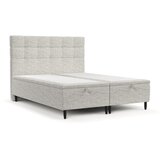 Maison de Rêve Svijetlo sivi tapecirani bračni krevet s prostorom za odlaganje 160x200 cm Senses – Cijene