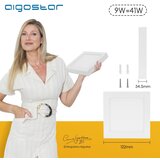Aigostar LED plafonsko nadgradno svetlo, 9W, 230V, 4000K, 12,2x12,2 cm, bela | Eponuda.com