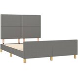  Okvir za krevet bez madraca tamnosivi 140 x 190 cm od tkanine | shoptok.hr