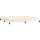  s oprugama i madracem bijeli 200x200 cm umjetna koža | shoptok.hr