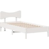 Maison Chic Posteljni okvir - Enojna postelja - Postelja za odrasle brez vzmetnice bel 90x190 cm trdna borovina-J6945, (21776041) | Shoptok.si
