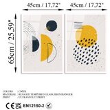 WALLXPERT dekorativna slika od kaljenog stakla (2 komada) uv 953 45 x 65 | ePonuda.com