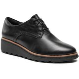 Clarks Nizki čevlji Sharon Rae 261754164 Black Leather | Shoptok.si