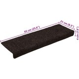vidaXL Samolepilne preproge za stopnice 30 kosov rjave 65x21x4cm | Shoptok.si