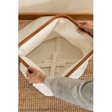 Bigso Kremno bela tekstilna škatla za shranjevanje s pokrovom 40,5x33x30 cm Bamboo/Linen – | Shoptok.si