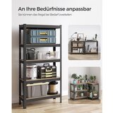 Songmics Regal GLR030B21, 5 delni, (150 x 75 x 30 cm), črn | Shoptok.si