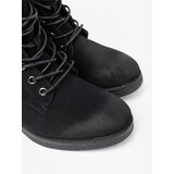 Shelvt Black lace-up boots with a low heel | Shoptok.si