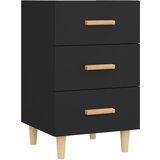Furnova Nočna omarica črna 40x40x66 cm inženirski les, (21926668) | Shoptok.si