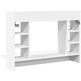  Zidni radni stol bijeli 105 x 48 x 75 cm od konstruiranog drva | shoptok.hr