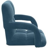 Podesivi podni naslonjač Plava Baršun | shoptok.hr