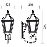  Redo 9656 - Spoljašnja zidna lampa ESSEN 1xE27/70W/230V IP44 braon/patina | Eponuda.com