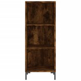  Visoka komoda dimljeni hrast 34,5x34x180cm konstruiranog drva | shoptok.hr