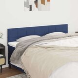  Posteljno vzglavje 2 kosa modro 90x5x78/88 cm blago, (20793448) Cene
