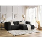 Bobochic Paris Crna kutna garnitura od bouclé tkanine (s desnim kutom) Zephyr – | shoptok.hr
