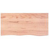  Zidna polica svjetlosmeđa 100x50x(2-6) cm obrađena hrastovina | shoptok.hr